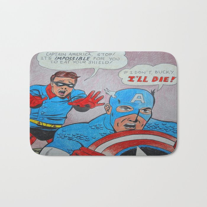 Captain Amerika: The Day Bucky Saved the Shield Bath Mat