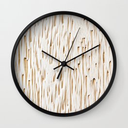 Wood white texture background Wall Clock