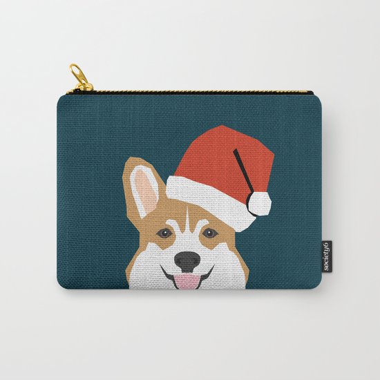Corgi Christmas santa claus costume for cute welsh corgi pet dog lover gift for the corgi person Carry-All Pouch