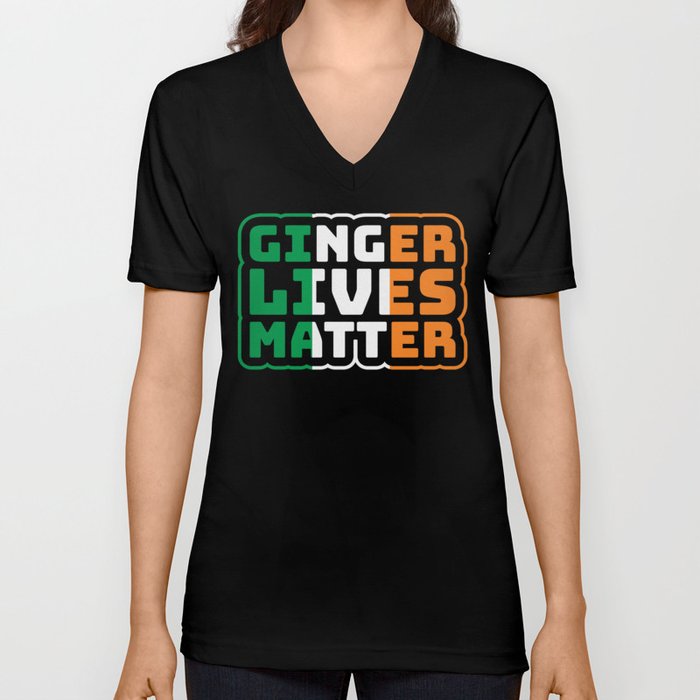 Ginger Lives Matter V Neck T Shirt