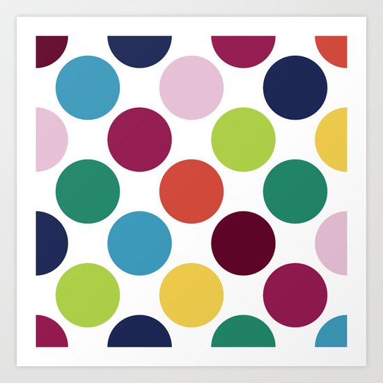 Colorful Dots Art Print