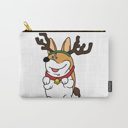 Corgi Reindeer Carry-All Pouch