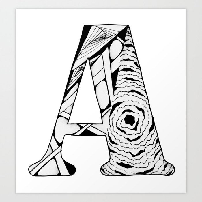 illustration represents a character letter arroga Art Print for