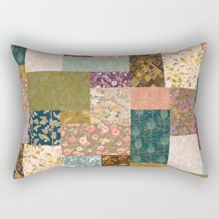 Pashmina Patchwork Rectangular Pillow