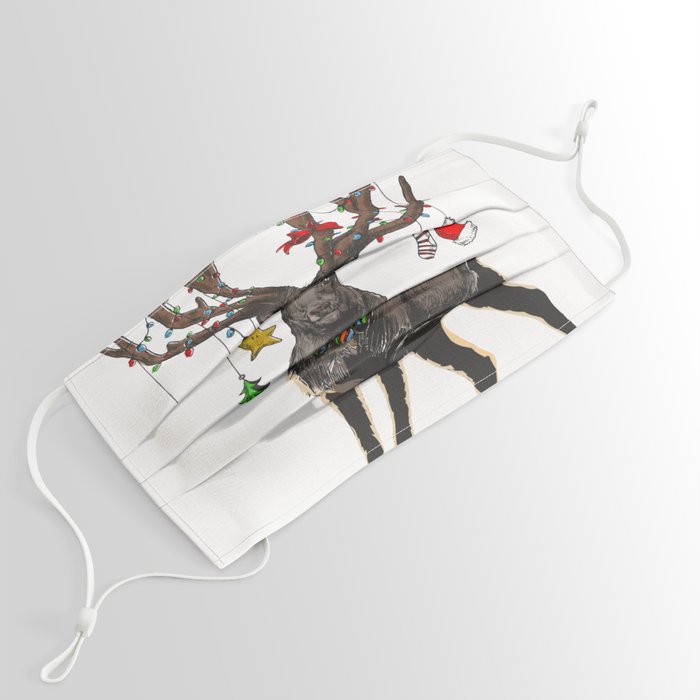 Christmas market gift reindeer shirt Face Mask