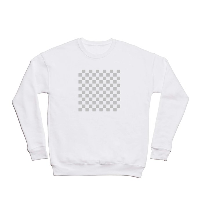 Grey grid checker pattern Crewneck Sweatshirt by ARTbyJWP | Society6