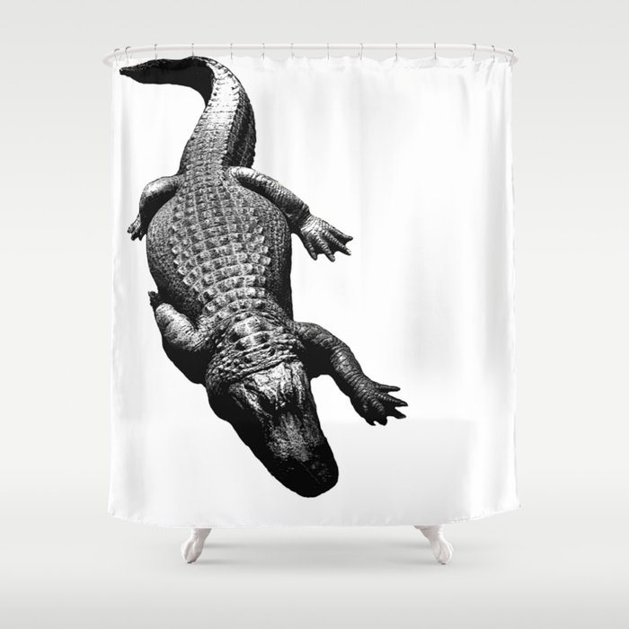 Alligators Love to Swim Shower Curtain