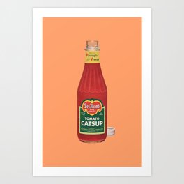 Vintage Ketchup Poster Print Art Print