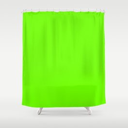 Bright Fluorescent  Green Neon Shower Curtain