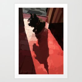 Groovy shadow Art Print