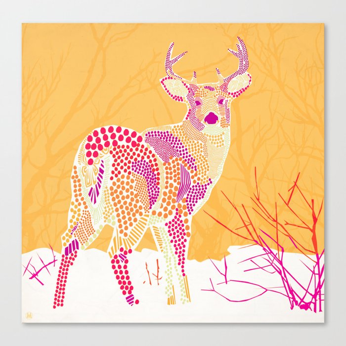 Stag Points Canvas Print