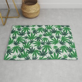 ALAZA Watercolor Cannabis Mariguana Leaves Area Rug Rugs for Living Room Bedroom 7' x 5' 