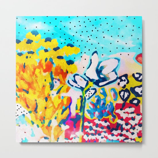 Floral Graffiti #society6 #decor #buyart Metal Print