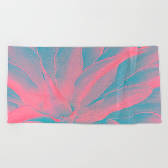 Abstract leaves Beach Towel