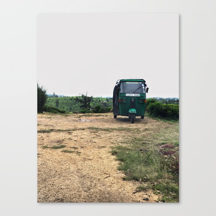 Tuktuk on a mountain top Canvas Print