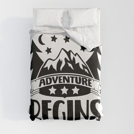 Adventure Begins Duvet Cover