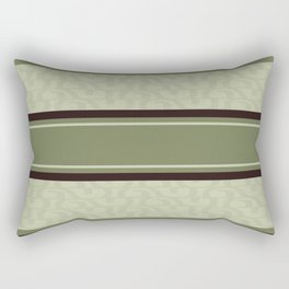 Sage green and brown tribal Rectangular Pillow