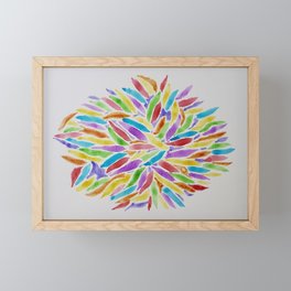Rainbow Anemone Framed Mini Art Print