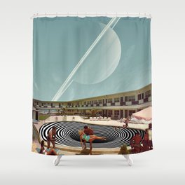 Shall we throw her into the vortex? Shower Curtain