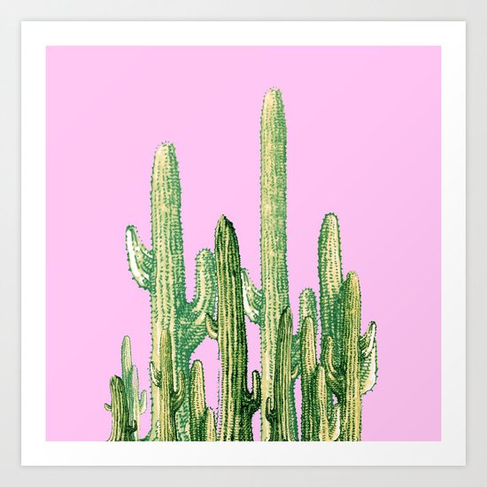 cactus green Art Print