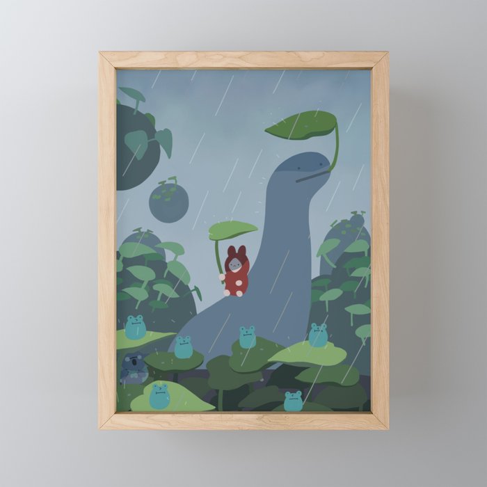 Rainy day Framed Mini Art Print
