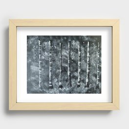 The Birches Recessed Framed Print