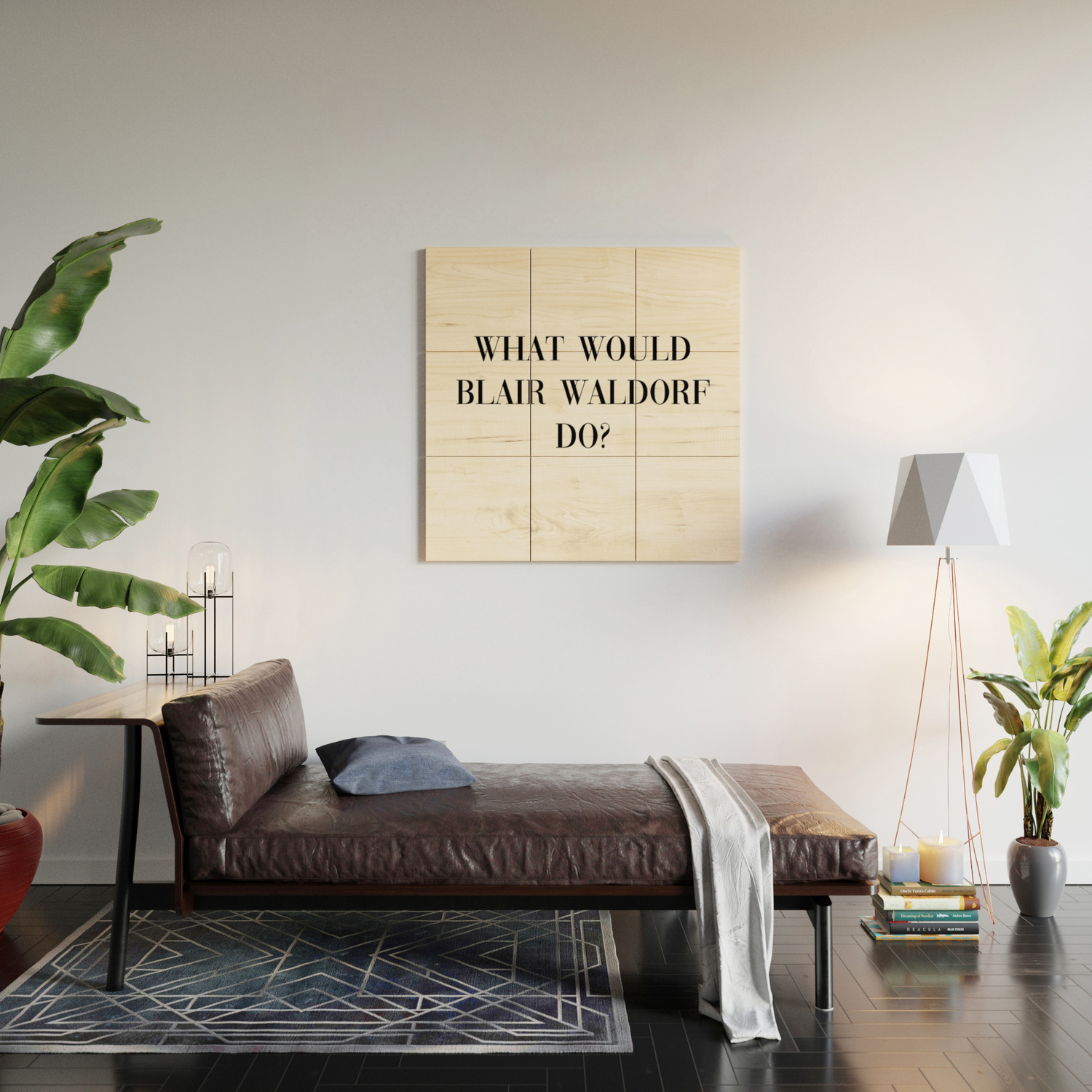 What Would Blair Waldorf Do Wood Wall Art By Typutopia