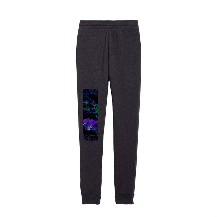 Bats In Flight Neon Purple Kids Joggers