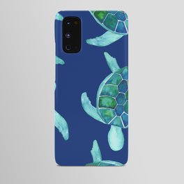 Save the Sea Turtles |Watercolor Blue Green| Renee Davis Android Case