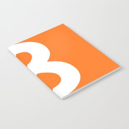 Number 8 (White & Orange) Notebook