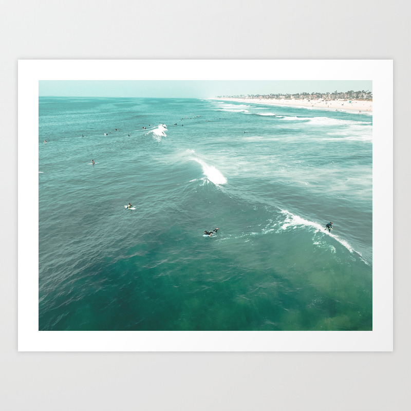 California Surf Coastal Spring Waves Teal Blue And Green Ocean Coastal Spring Waves Teal Blue