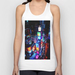 Colorful City Lights Photo Tank Top