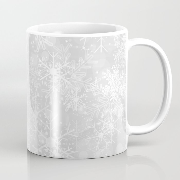 Silver Snowflakes Coffee Mug