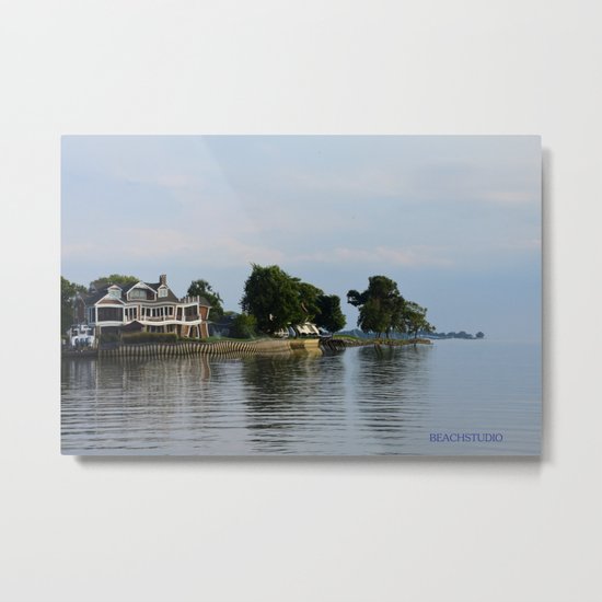 Crooked Boathouse Metal Print