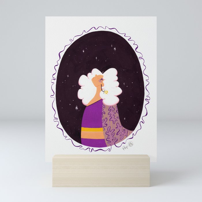 Celestial Woman - Purple Palette Mini Art Print