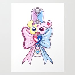 pretty and cure Art Print | Typography, Digital, Cute, Art, Pretty, Prettycure, Pastel, Digitalart, Cure, Graphite 