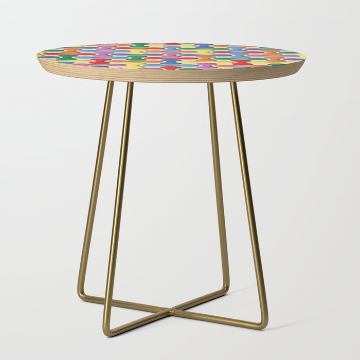 Funny Rainbow Pattern Side Table