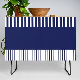 Colour Pop Stripes - Blue and White Credenza
