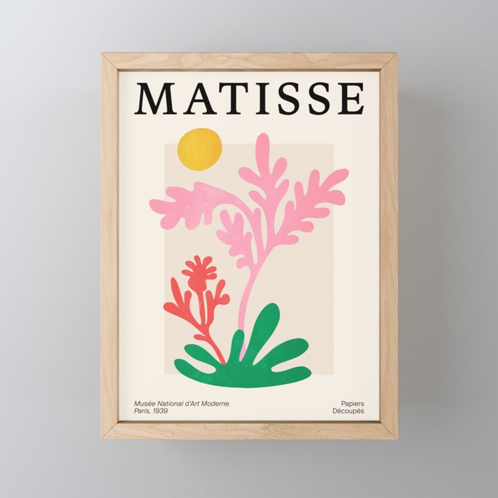 Abstract Garden: Matisse Paper Cutouts IV Framed Mini Art Print