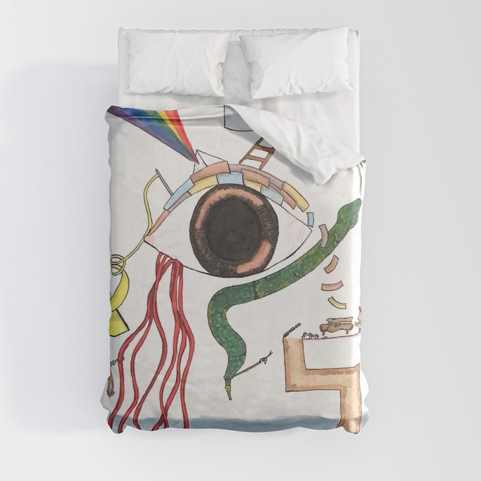 Is there something in my eye? Duvet Cover