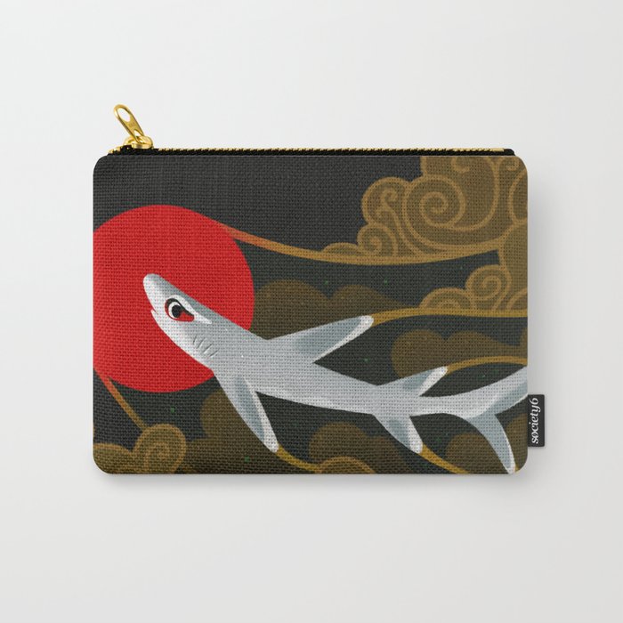 White Tip Reef Shark Carry-All Pouch