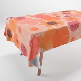 Pressed Flowers - blush Tablecloth