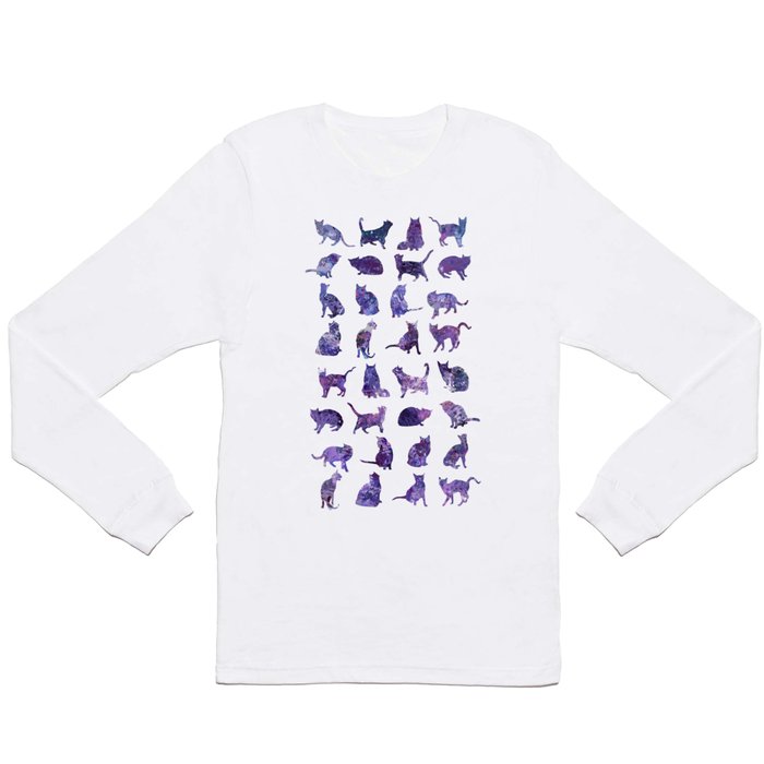 Violet Drops Abstraction Long Sleeve T Shirt