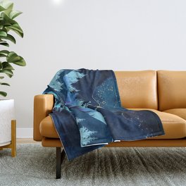 Moon Forest Throw Blanket