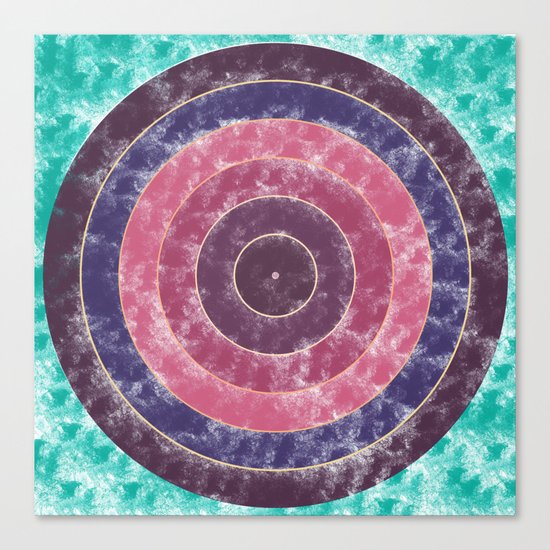Circles Abstract Canvas Print