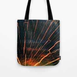 black and orange timber heartwood Tote Bag