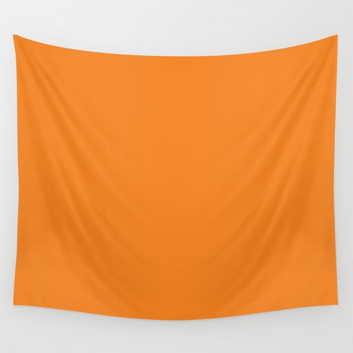 ORANGE HALLOWEEN color Wall Tapestry
