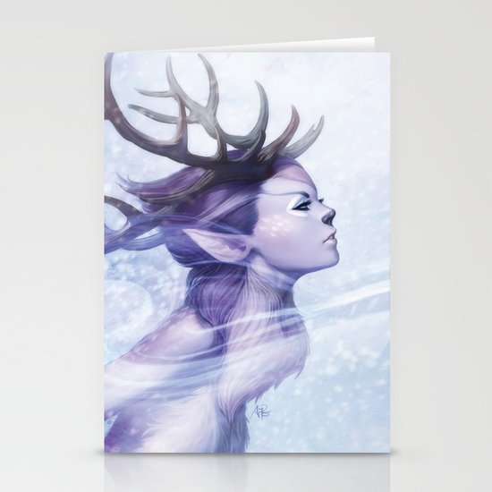 Deer Princess Stationery Cards