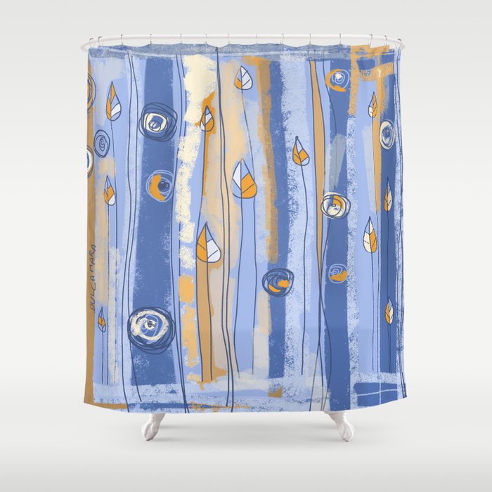 Summer abstract Shower Curtain