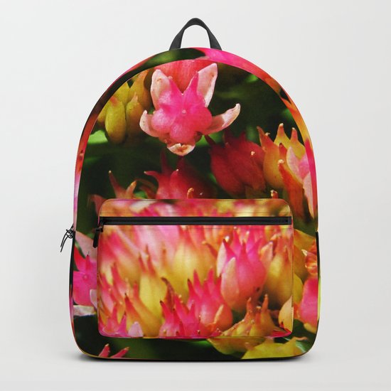 small pink flowers Backpack
